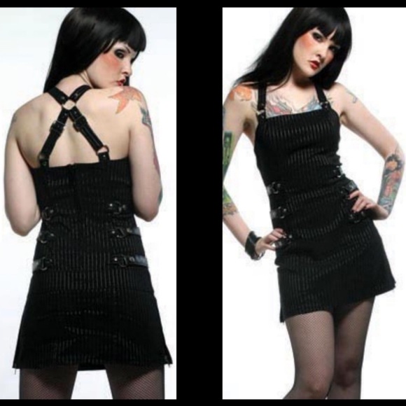 Lip Service Dresses & Skirts - Lip service punk goth gangsta prankster dress